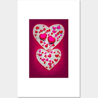 Happy Valentine's Day | Graphic hearts 2 Posters and Art